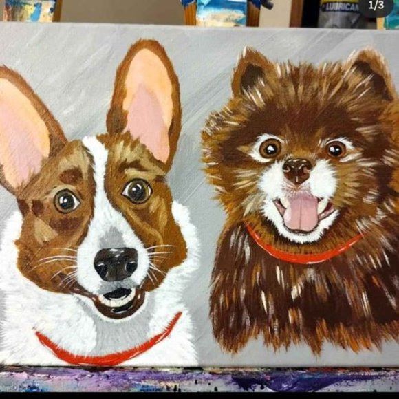 Pet Portraits! One of a kind Acrylic Painting of your pet! Great Gift Idea! - Picture 4 of 13